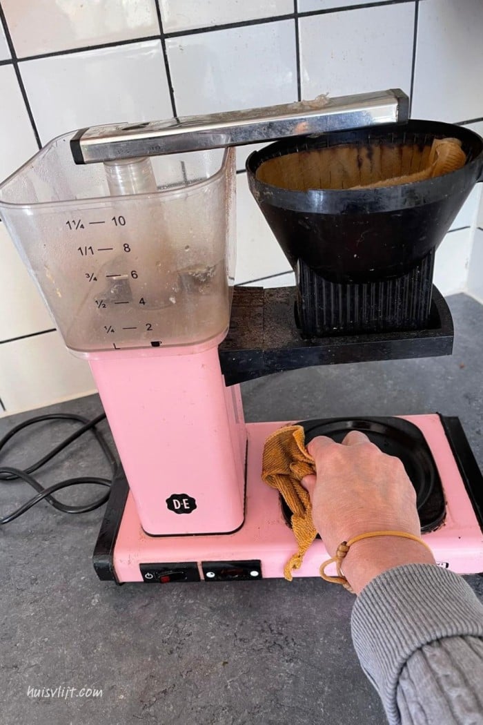 Huisvlijt weekoverzicht week 39 3 koffiezet apparaat schoonmaken