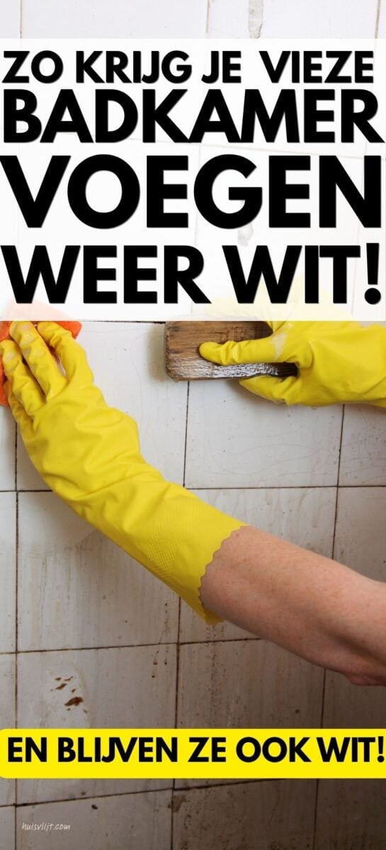 Zo houd je je badkamertegels en voegen goed schoon 1 voegen badkamer schoonmaken