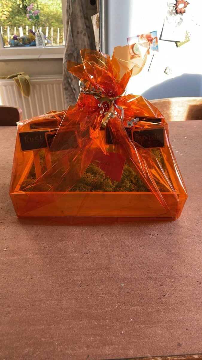 Verjaardagscadeau 80 jaar: bloemenzaden als origineel cadeau 6 Verjaardagscadeau ingepakt in cellofaan